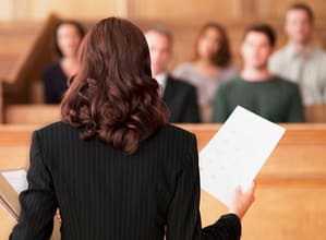 trial at the courtroom